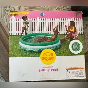 Inflatable Pool SunSquad 3 Ring  _ Never Opened